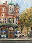 bloomsbury cafe by Thomas Kinkade